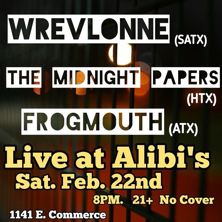 Wrevlonne, The Midnight Papers, and Frogmouth