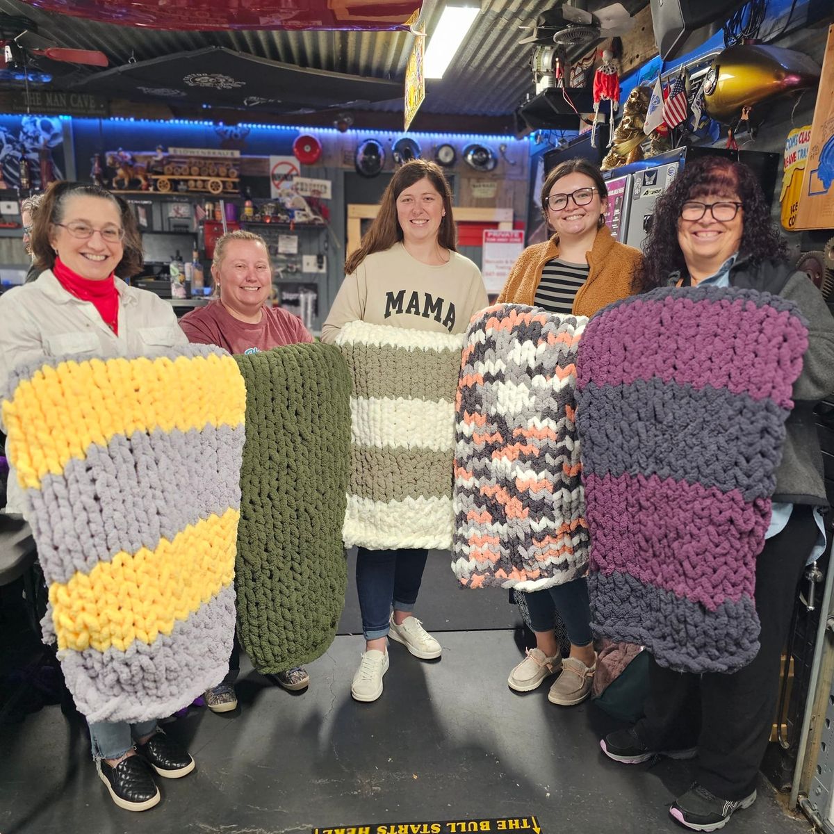 SOLD OUT! Oct 6 - Authentic Wellness Chunky Knit Blanket Workshop