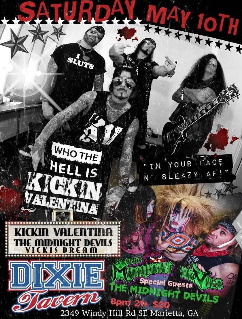 VICKI'S DREAM w\/ Kickin Valentina and The Midnight Devils @ Dixie Tavern