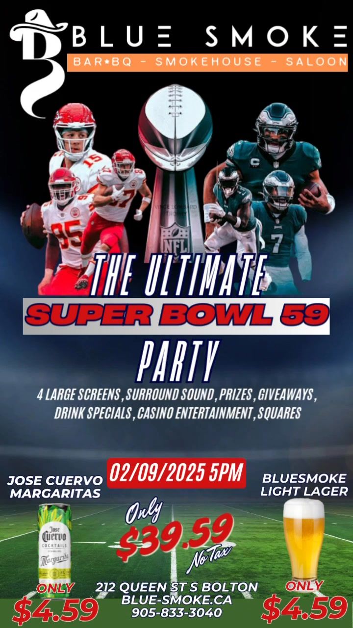 Superbowl Sunday at Blue Smoke