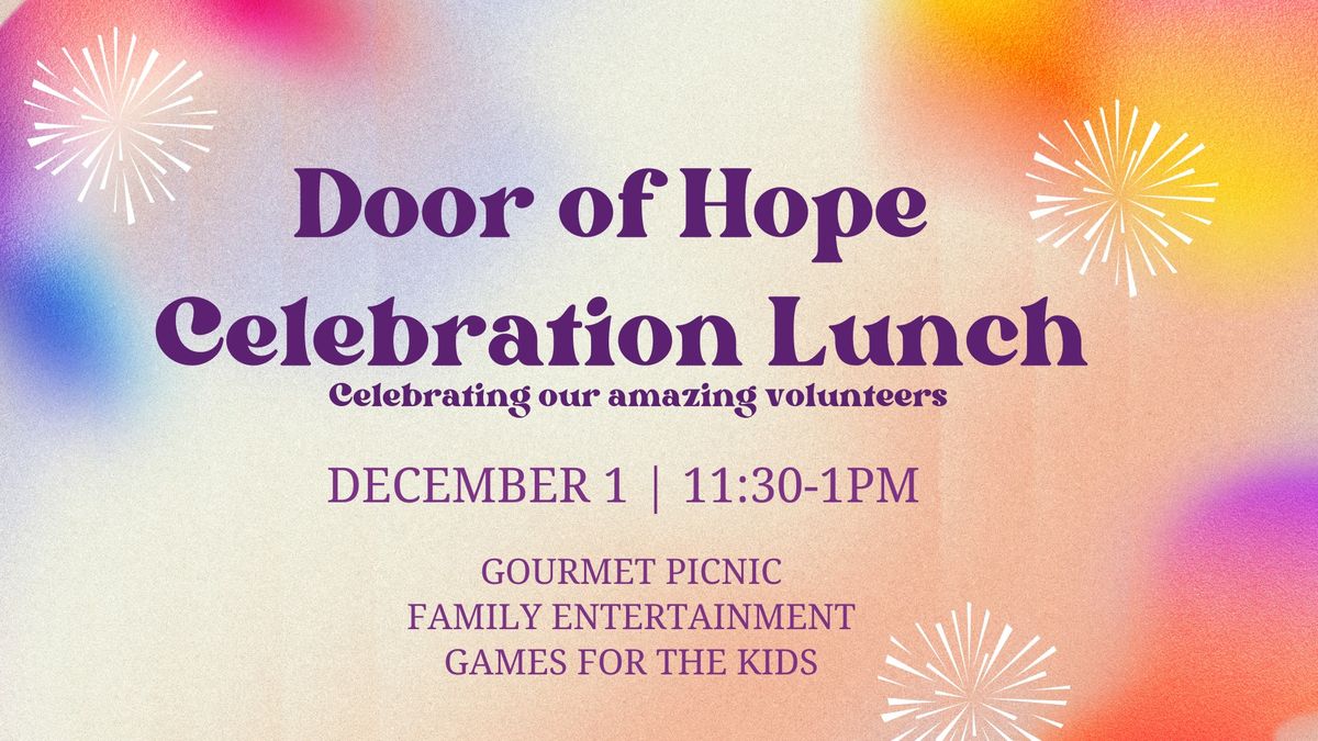 Volunteer Celebration Lunch