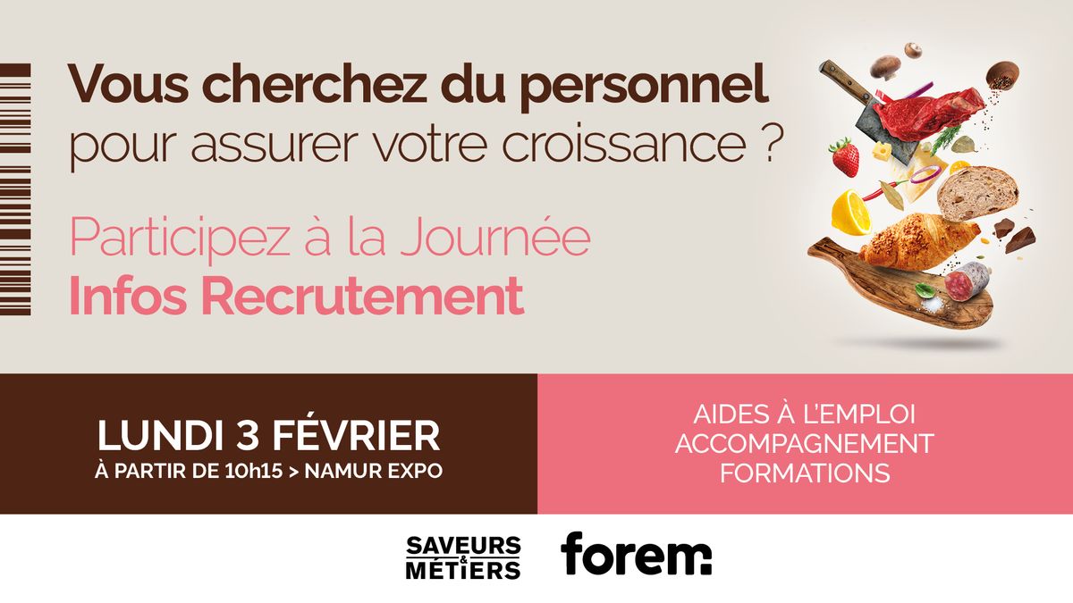 Journ\u00e9e Infos Recrutement - Secteur Alimentaire