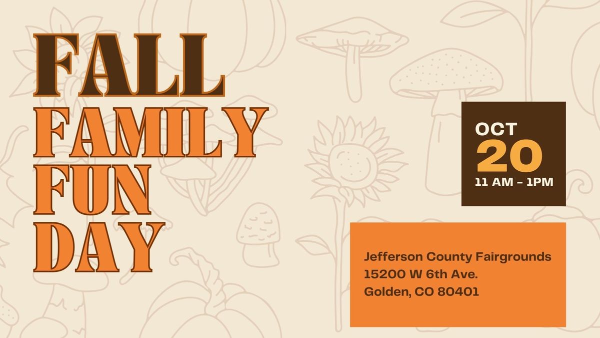 Fall Family Fun Day- Family Activities, Prizes, Candy, and a Bounce House!