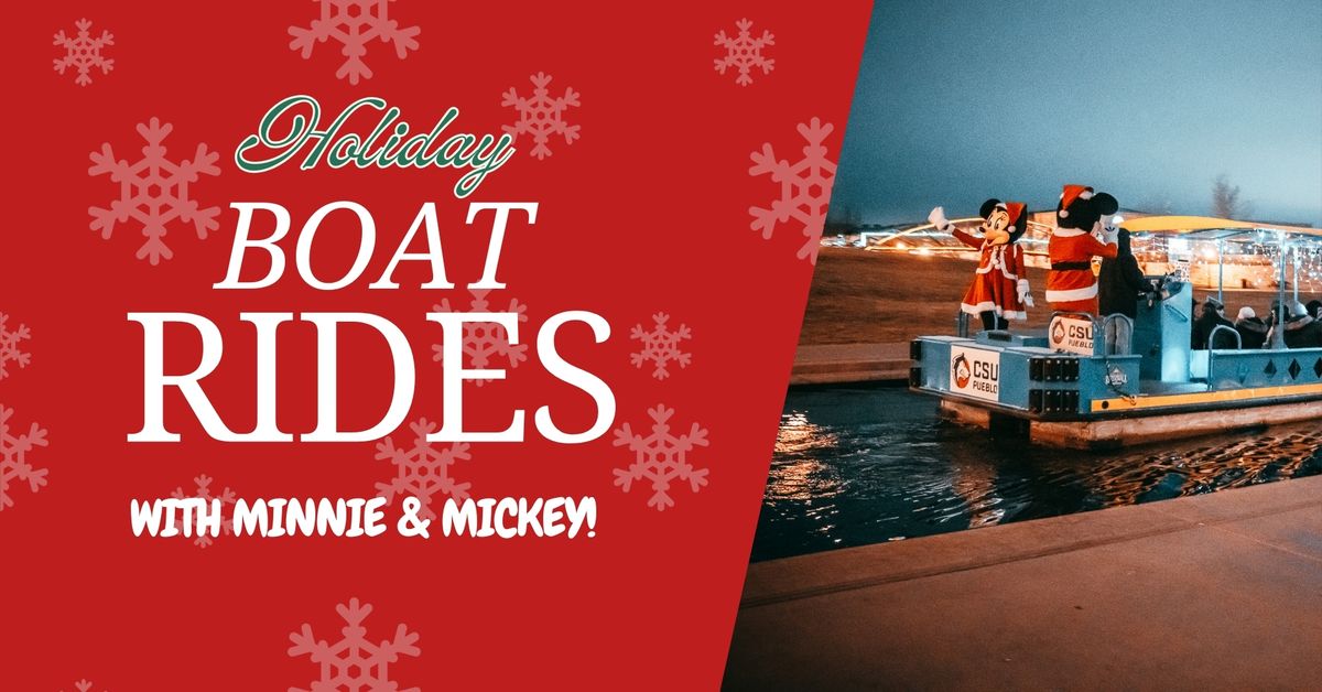 Riverwalk Holiday Boat Rides: Minnie & Mickey Mouse