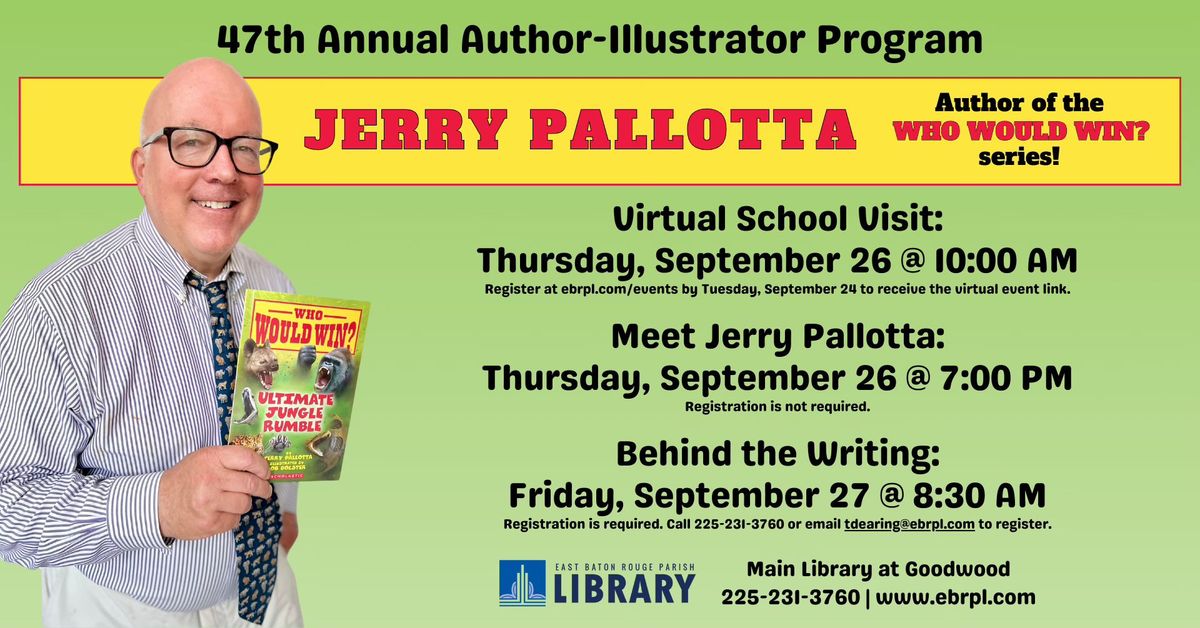 47th Annual Author-Illustrator Program featuring Jerry Pallotta