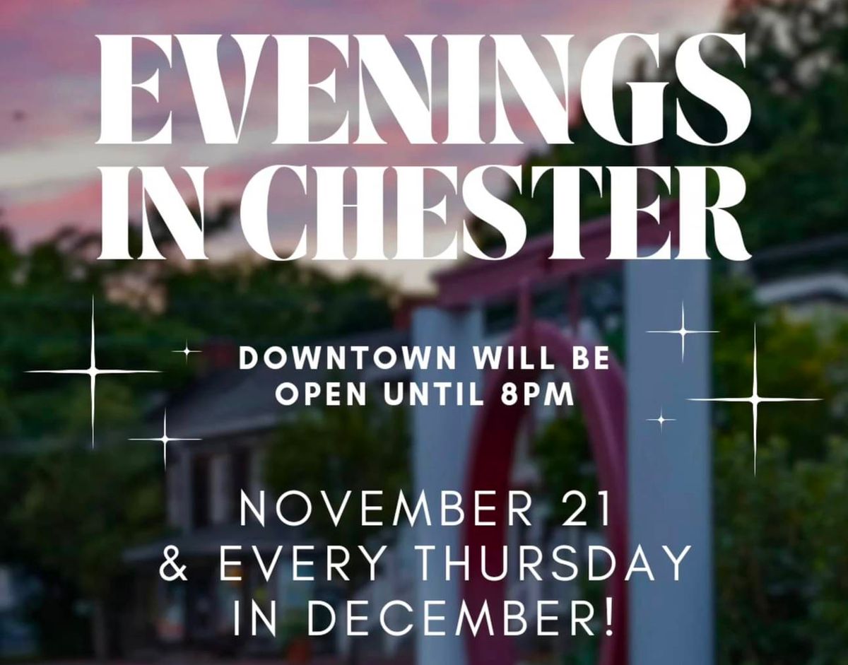 Late Night Shopping Downtown Chester