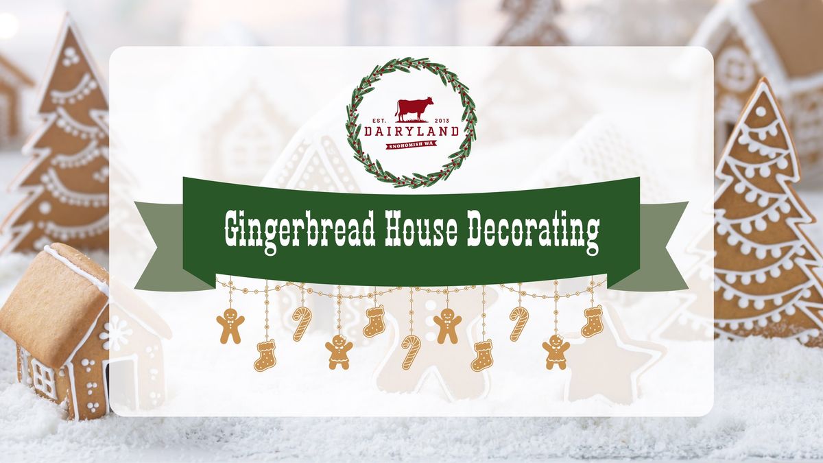 Gingerbread House Building & Decorating Every Sunday!