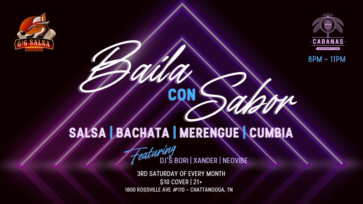 Baila con Sabor @ Cabanas Night Club