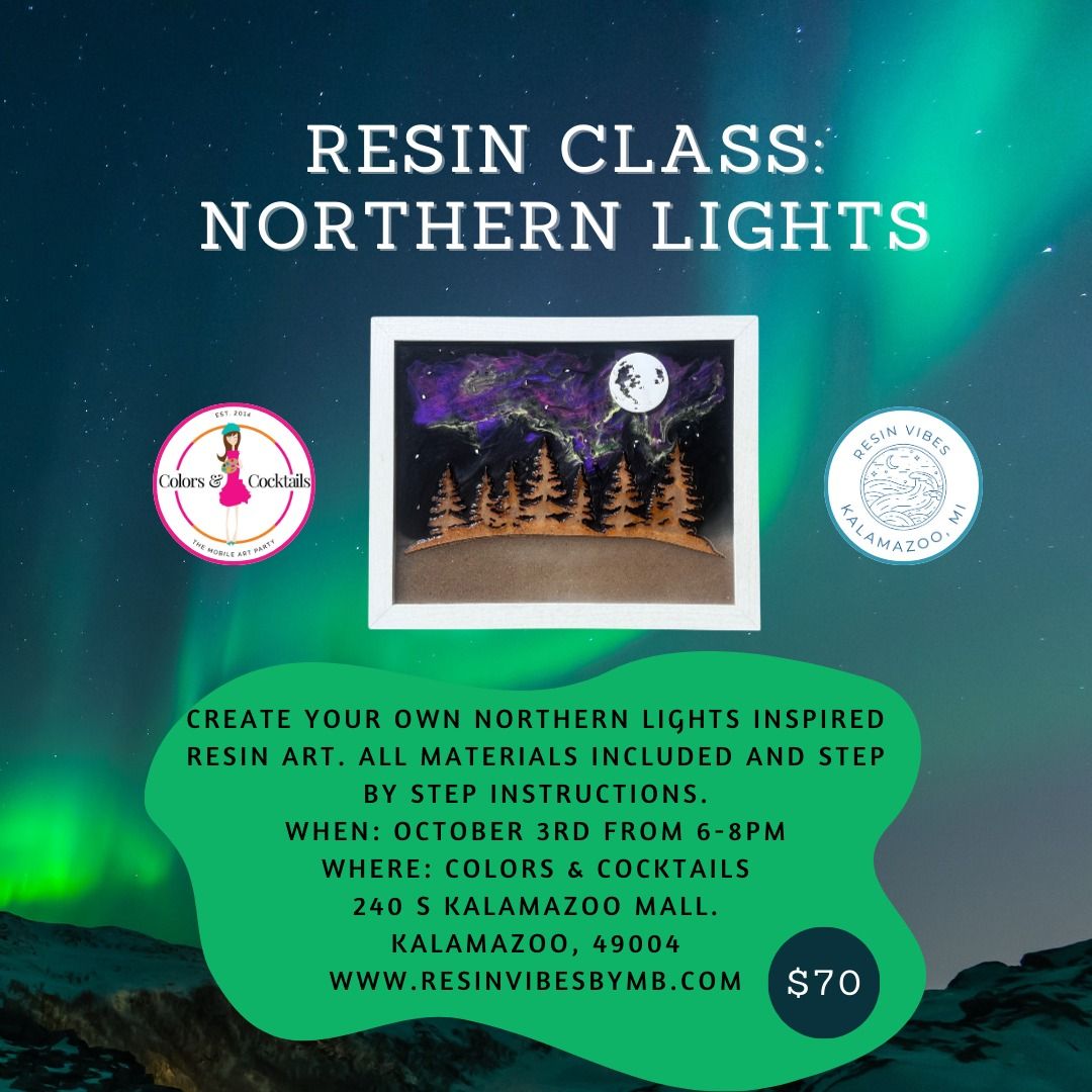 Resin Class: Northern Lights Frames 