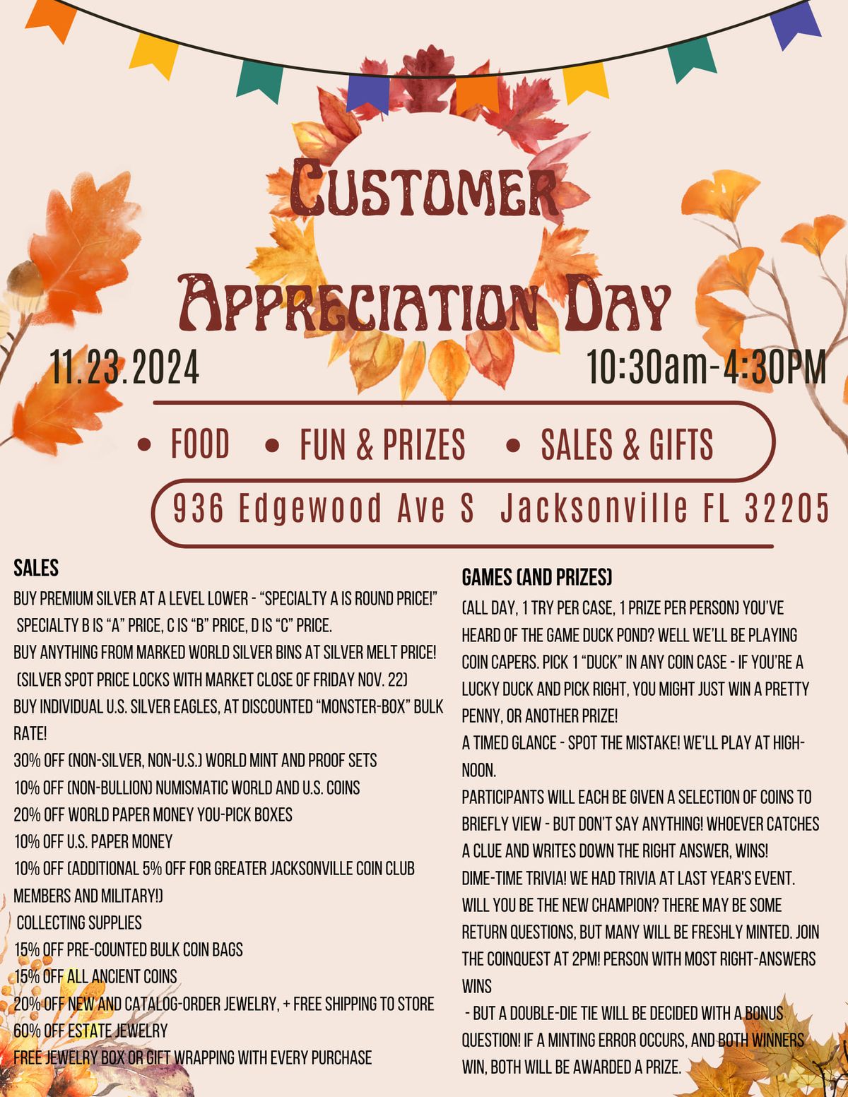 Customer Appreciation Day