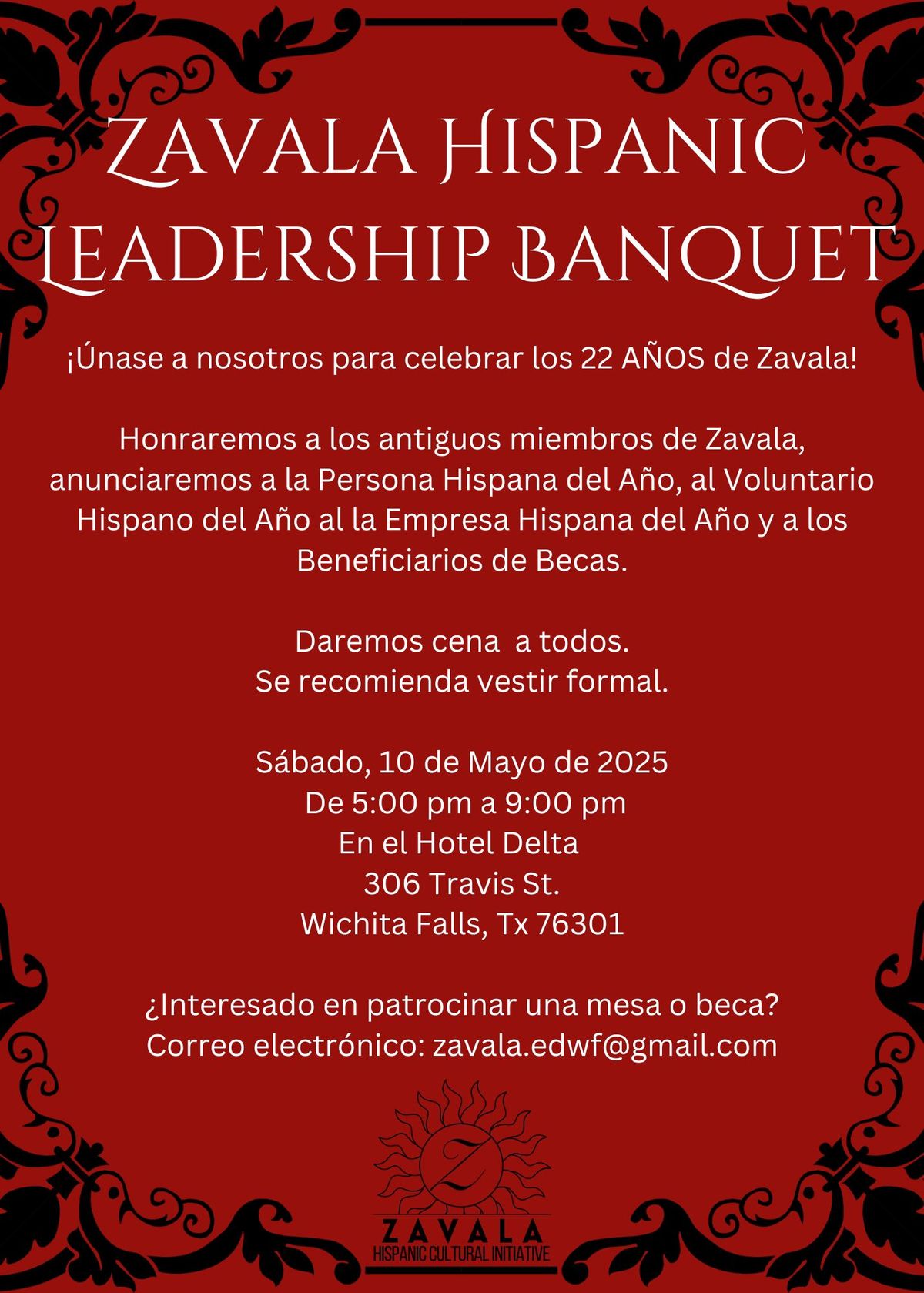 Zavala Hispanic Leadership & Scholarship Banquet