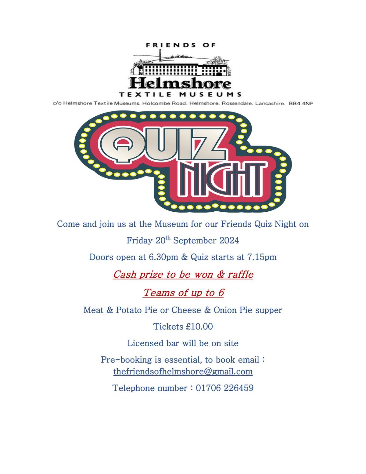 The Friends Quiz Night