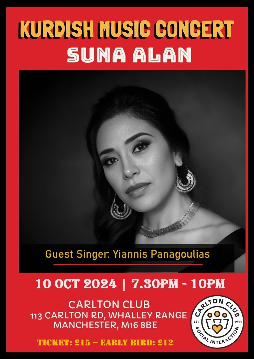 KURDISH MUSIC CONCERT BY SUNA ALAN IN MANCHESTER