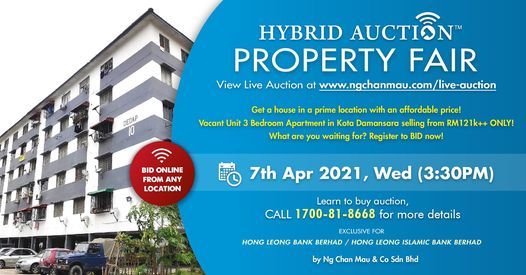 Hong Leong Bank Berhad Hybrid Auction Property Fair Ng Chan Mau Co Kuala Lumpur 7 April 2021