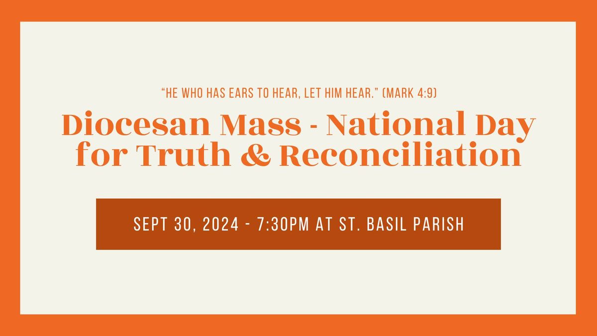  Diocesan Mass for the National Day for Truth & Reconciliation | Messe dioc\u00e9saine