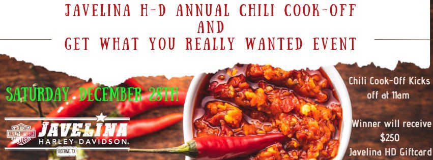 Javelina H-D Annual Chili Cook-Off & Get What you Really Wanted