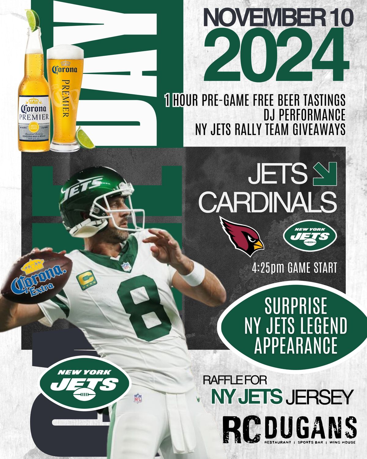 NY Jets Legend Appearance - Jets Game Viewing Party