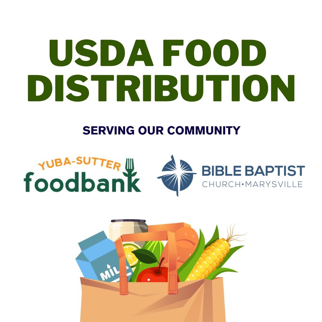 USDA Food Distribution hosted by Bible Baptist Church.