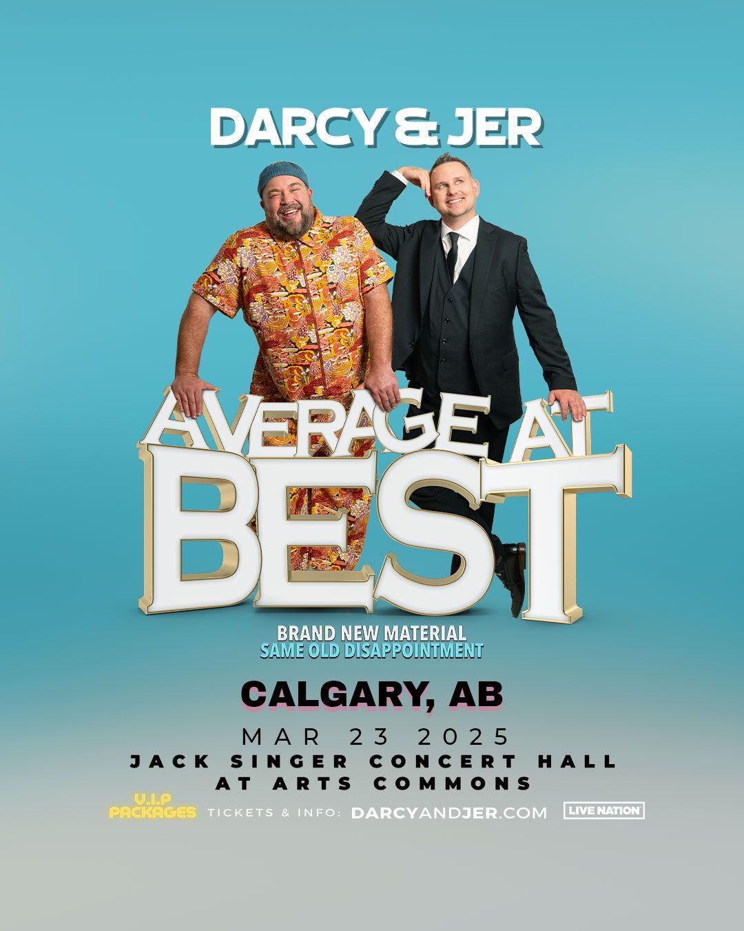 Darcy and Jer at Jack Singer Concert Hall at Arts Commons