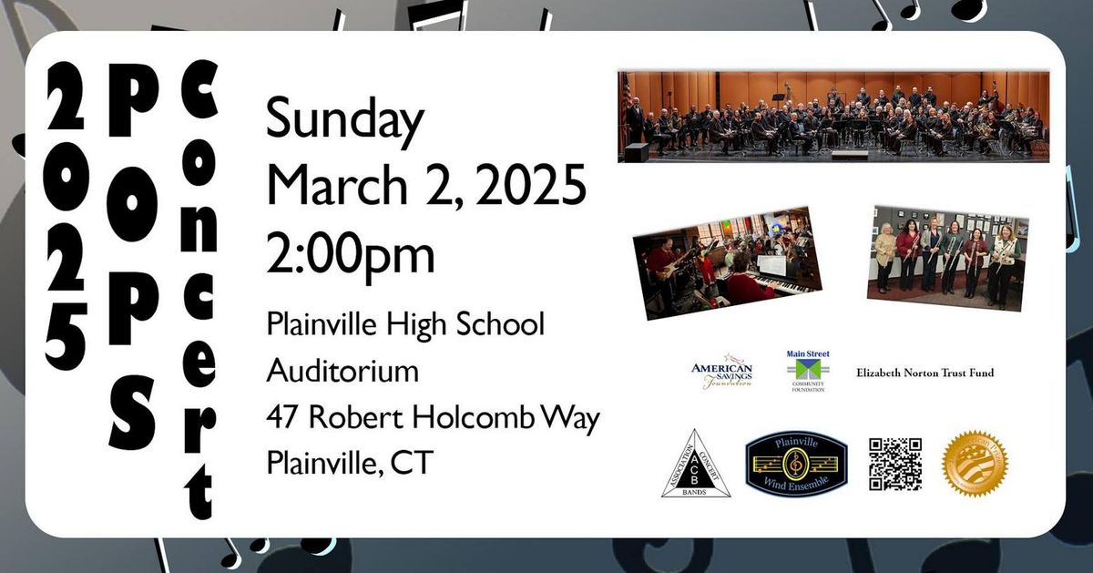 PWE Presents: 2025 Pops Concert Featuring Plainville Flute Choir and Center Stage Jazz