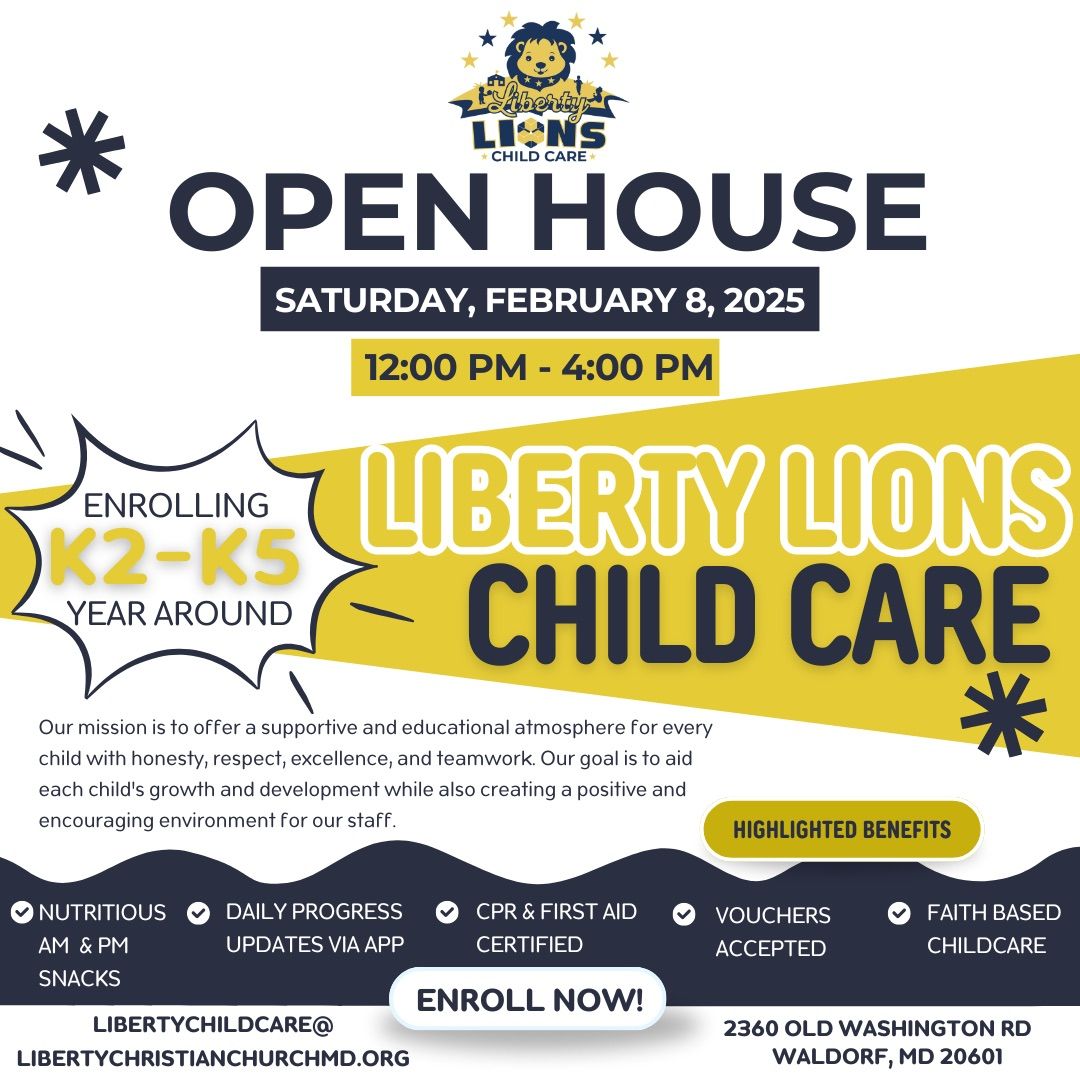 Liberty Lions Child Care Open Enrollment 