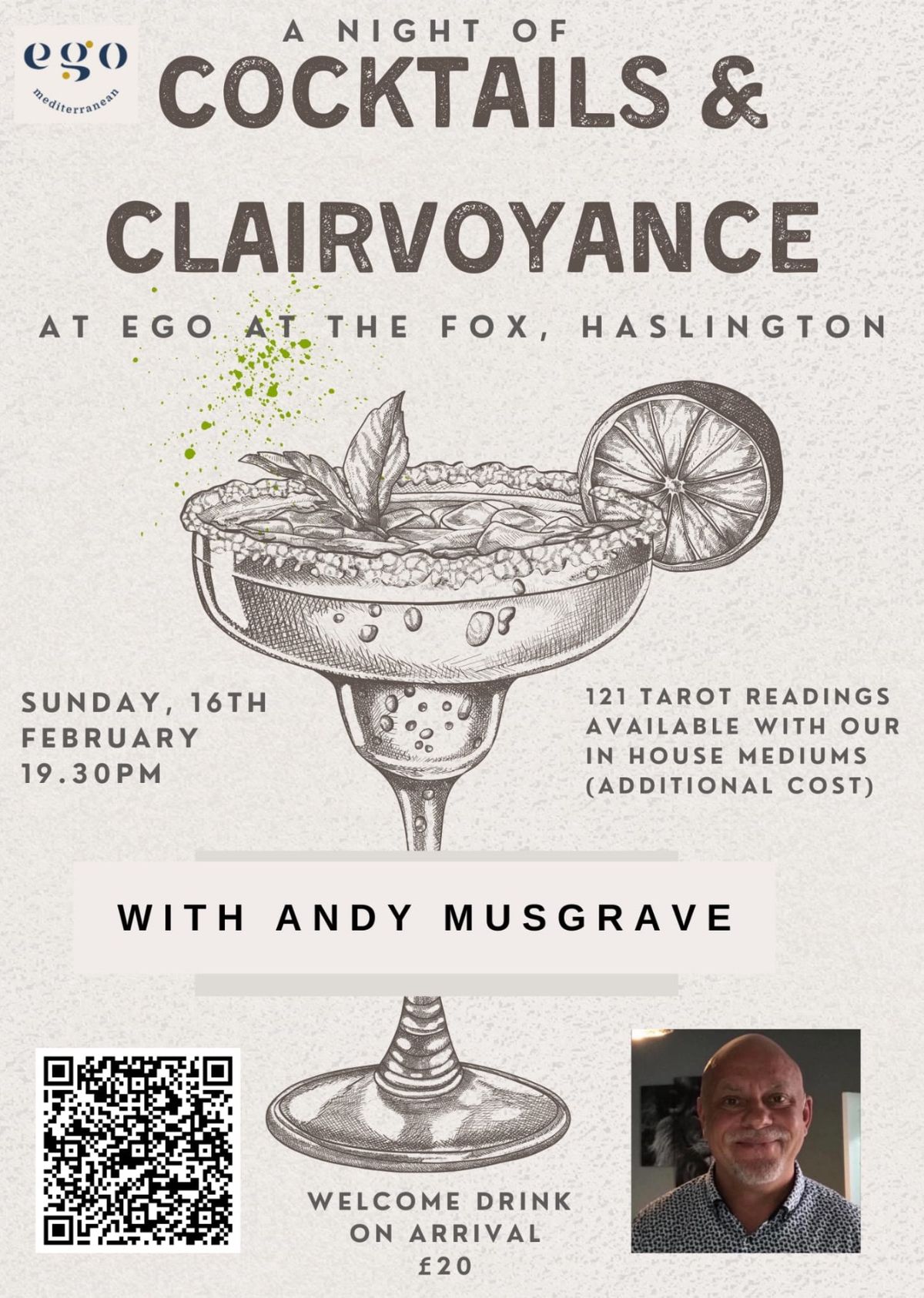 Cocktails & Clairvoyance with Andy Musgrave