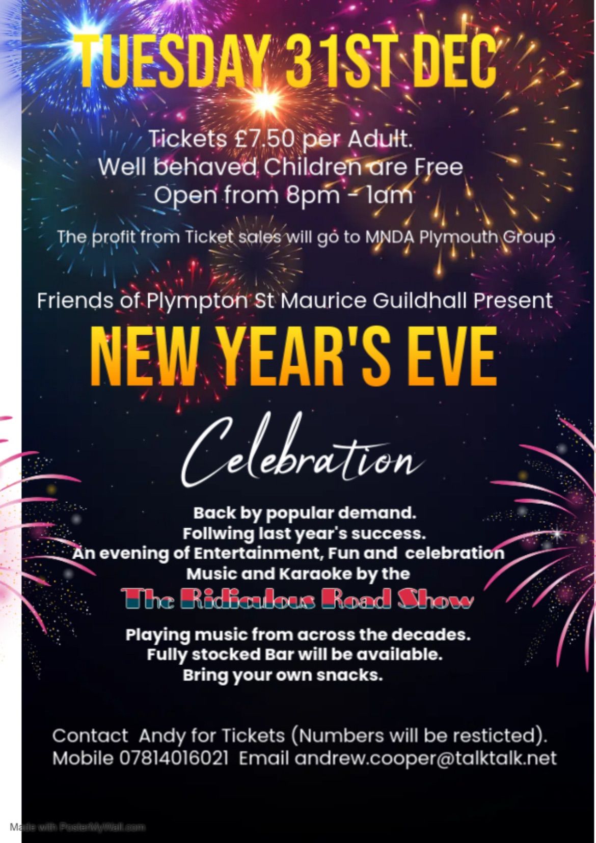 New Year's Eve Party in the Guildhall