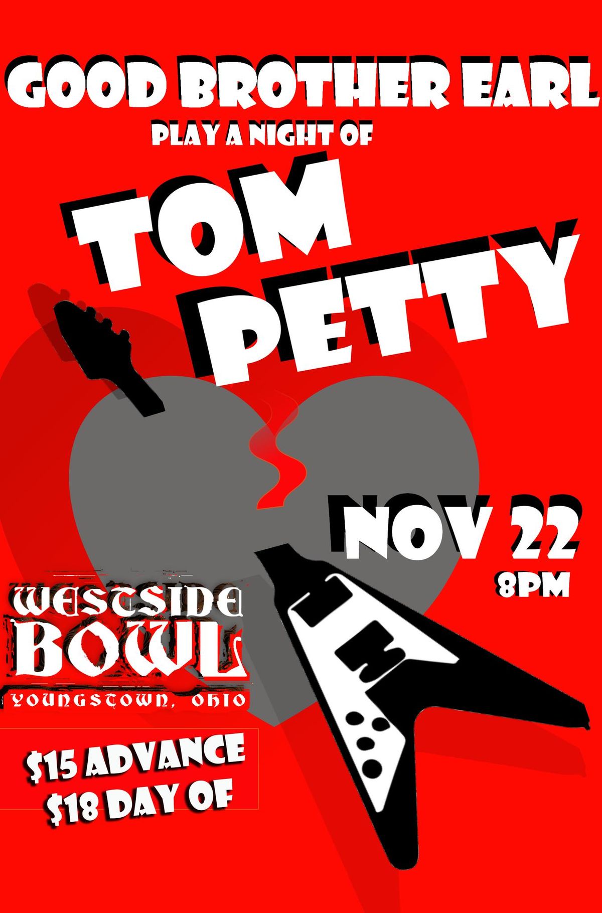 Good Brother Earl plays a night of Tom Petty at the Westside Bowl