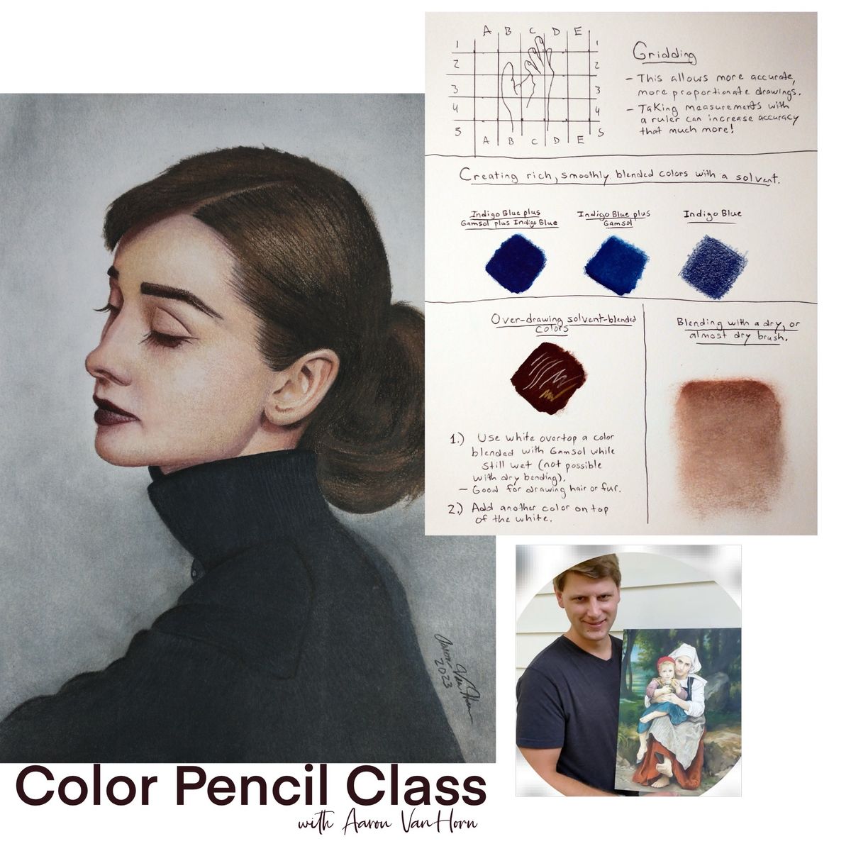 Blending Beauty: Colored Pencil Portraits with Aaron VanHorn