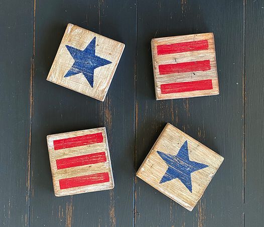 Memorial Day Weekend Diy Wood Sign Workshop With Free Patriotic Coasters Board Brush Portsmouth Nh 30 May 2021