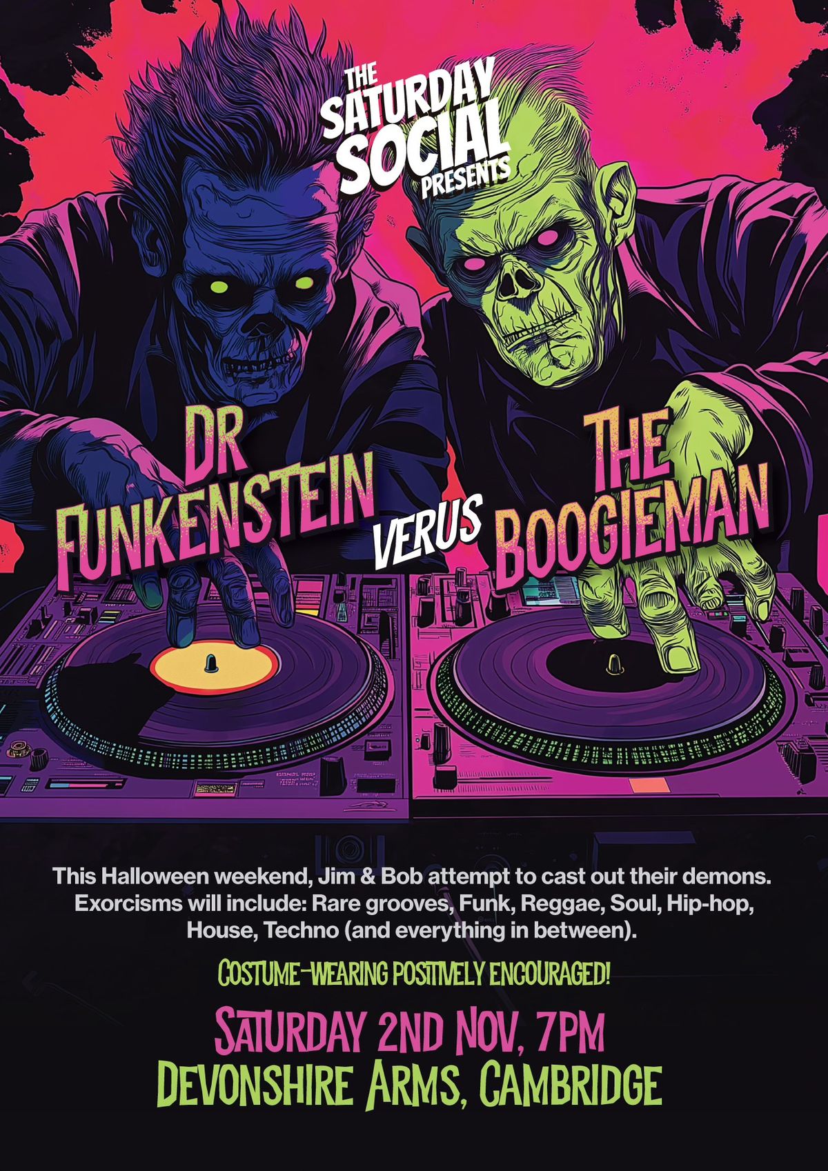 The Saturday Social Returns: Dr Funkenstein vrs The Boogieman