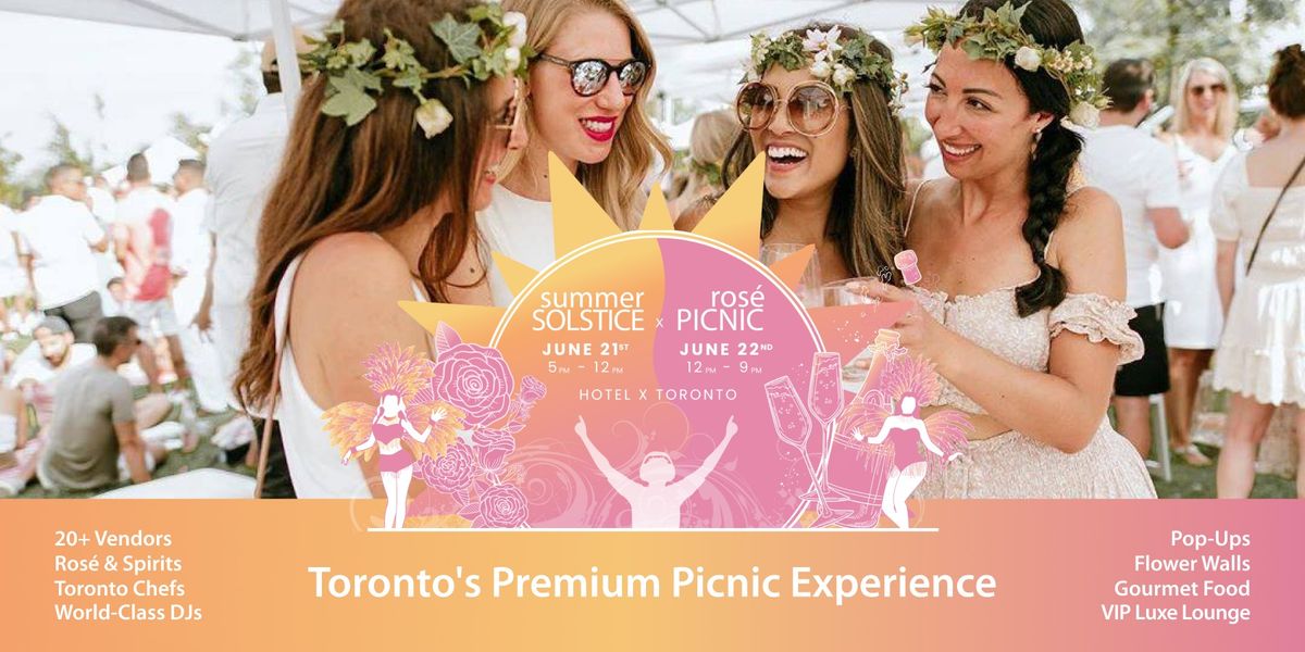Ros\u00e9 Picnic Weekend | June 21-22 | Hotel X Toronto