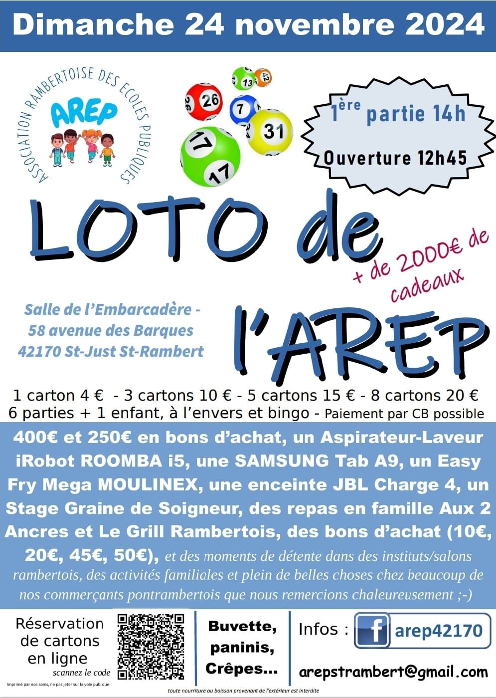 loto de l'association rambertoise des \u00e9coles publiques 