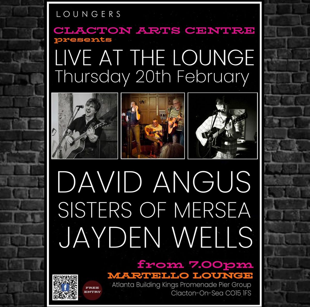 Live at the Lounge - David Angus + Sisters of Mersea + Jayden Wells