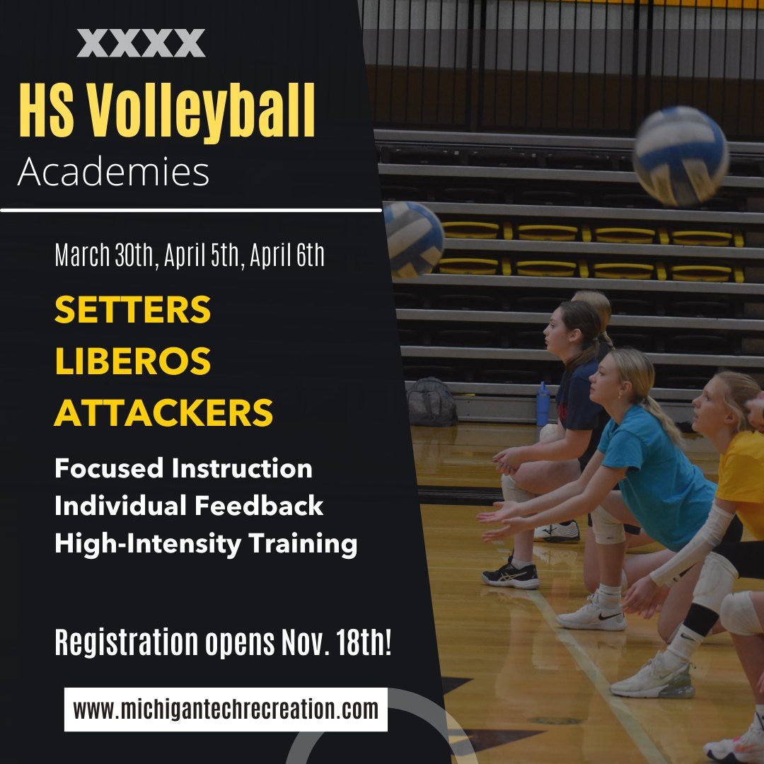 Girls' Volleyball: Spring High School Academies