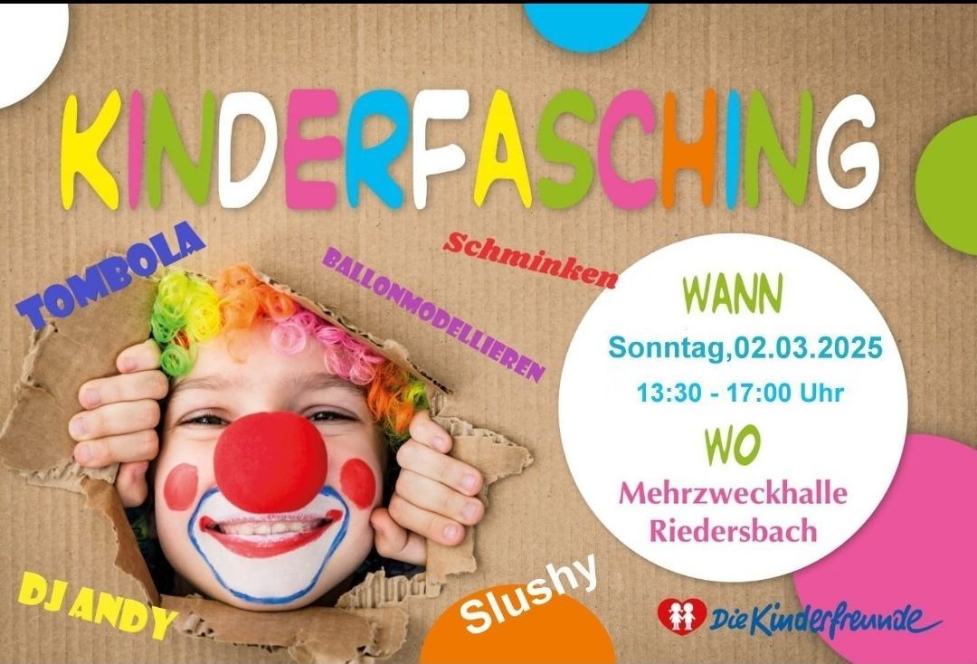 Kinderfasching der Kinderfreunde Riedersbach