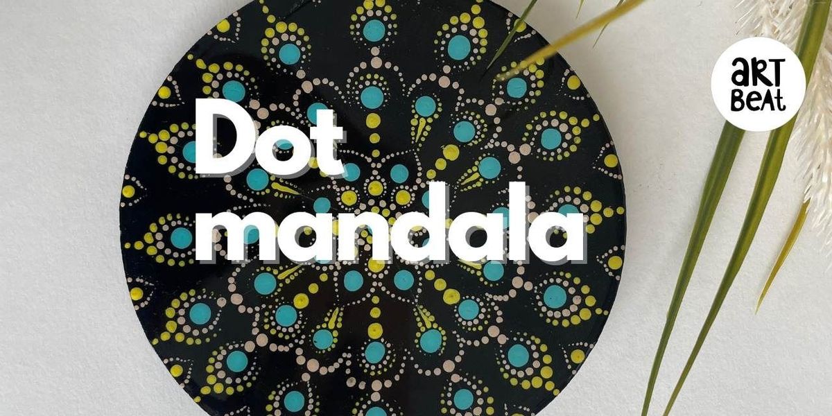 Dot Mandala on wood