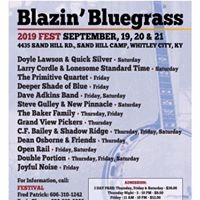 Blazin Bluegrass Music Festival in the Big South Fork