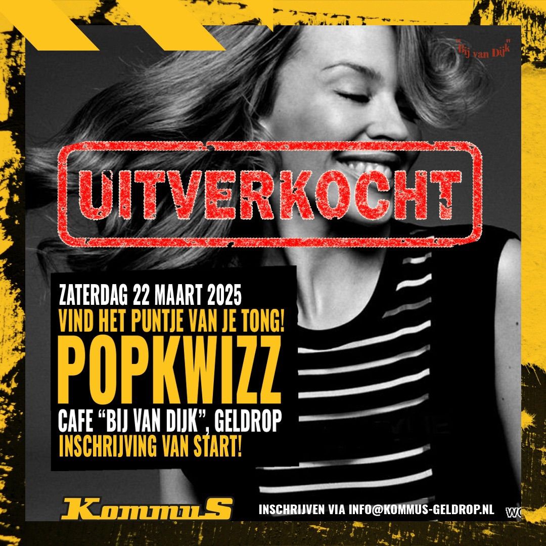 (UITVERKOCHT) POPKWIZZ