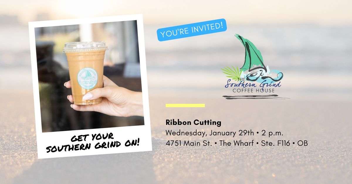 Ribbon Cutting - Southern Grind Coffee House at The Wharf