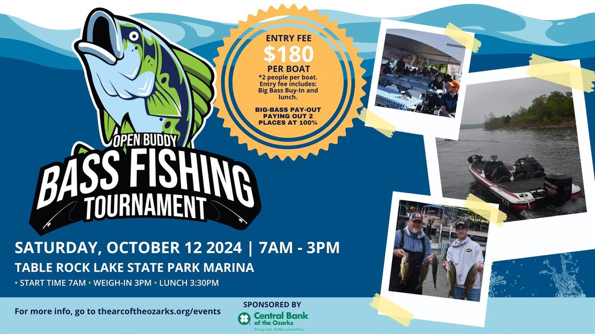 6th Annual Open Buddy Bass Fishing Tournament