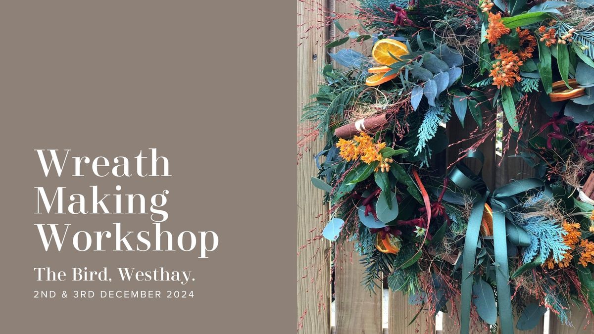 Christmas Wreath Floristry Workshop - 3rd December - 10:30am