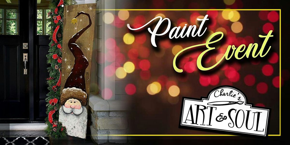 Paint Event @ Antietam Brewery 4 ft. Santa Porch Leaner wood Event