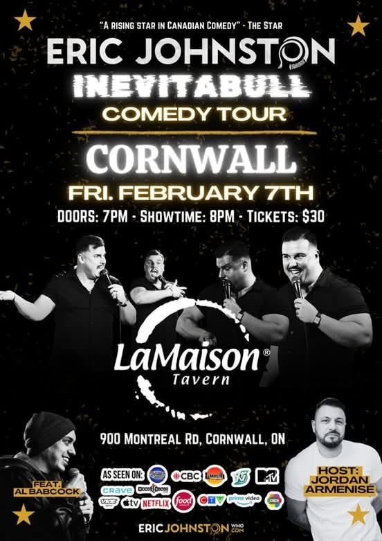 Comedian Eric Johnston "Inevitabull Tour" Live in Cornwall