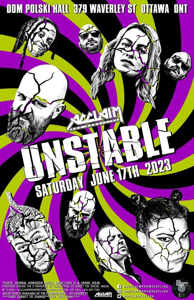 Acclaim Pro Wrestling presents: UNSTABLE