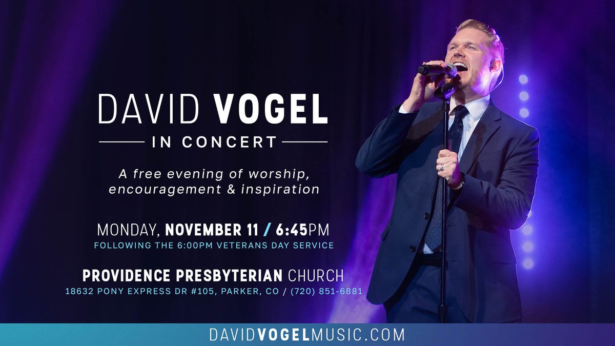 David Vogel in Concert at Providence Presbyterian Church