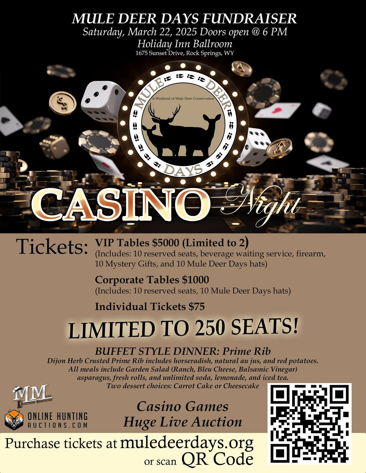 Casino Night Dinner - Mule Deer Days