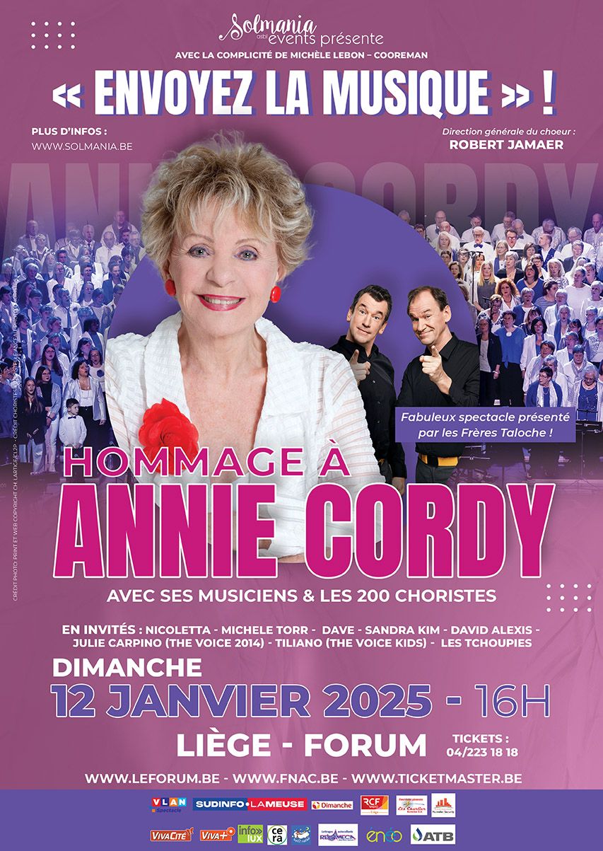 "Hommage \u00e0 Annie Cordy, avec les 200 choristes, son orchestre et invit\u00e9s"