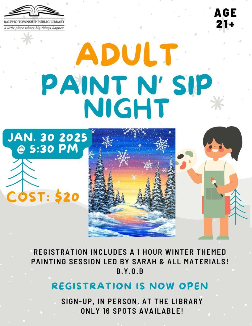 Adult Paint N' Sip