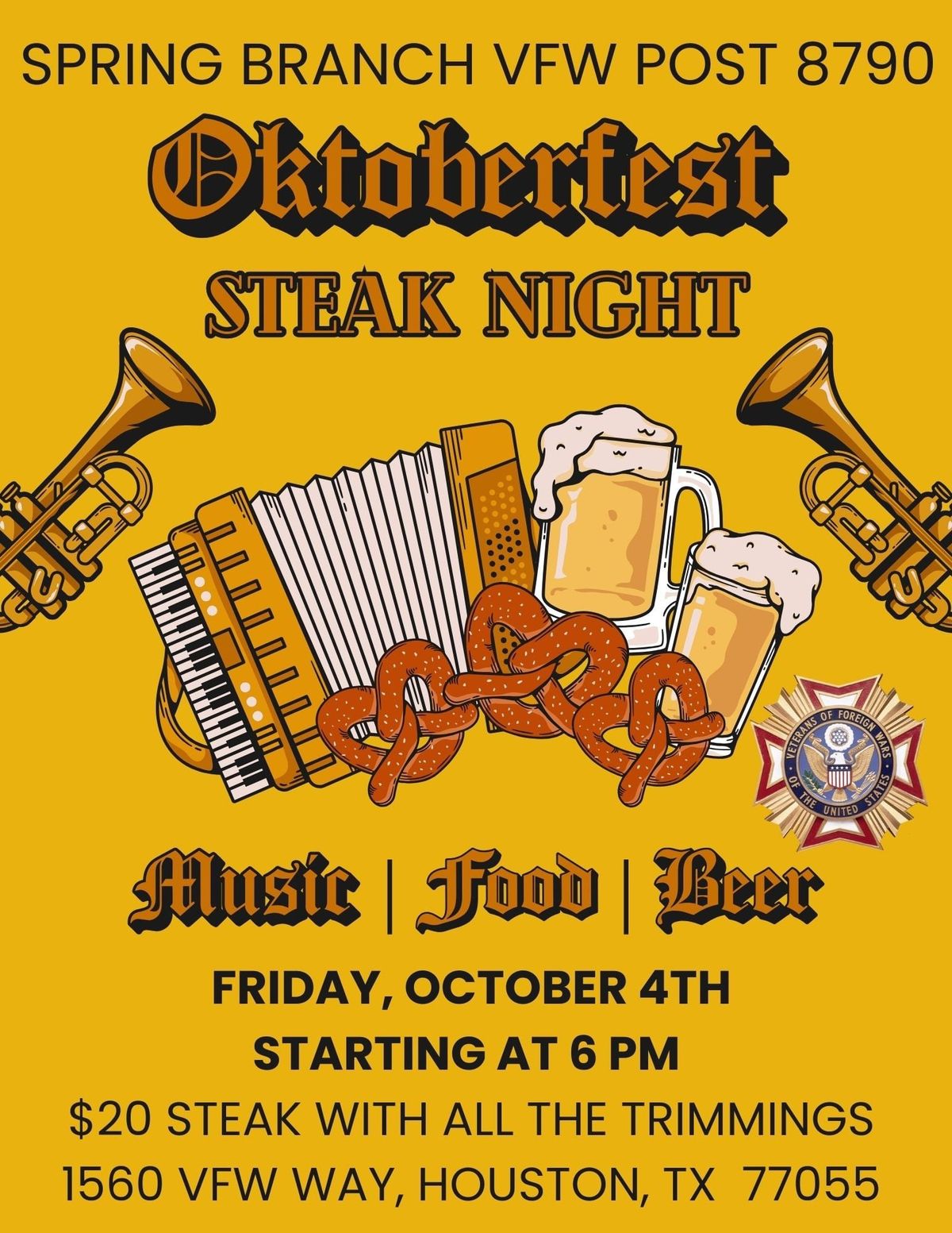 Oktoberfest Steak Night